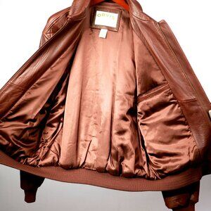 Orvis Leather Classic Flight Bomber Jacket